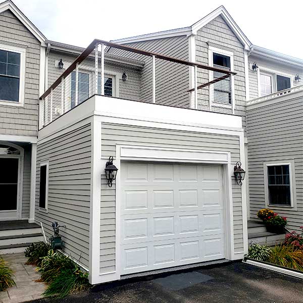 Colchester Attached Garage with Deck