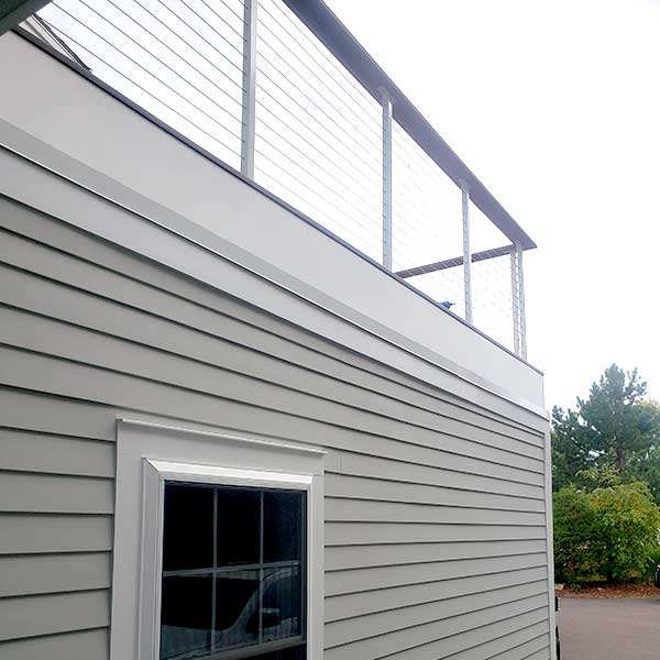 Colchester Attached Garage with Deck